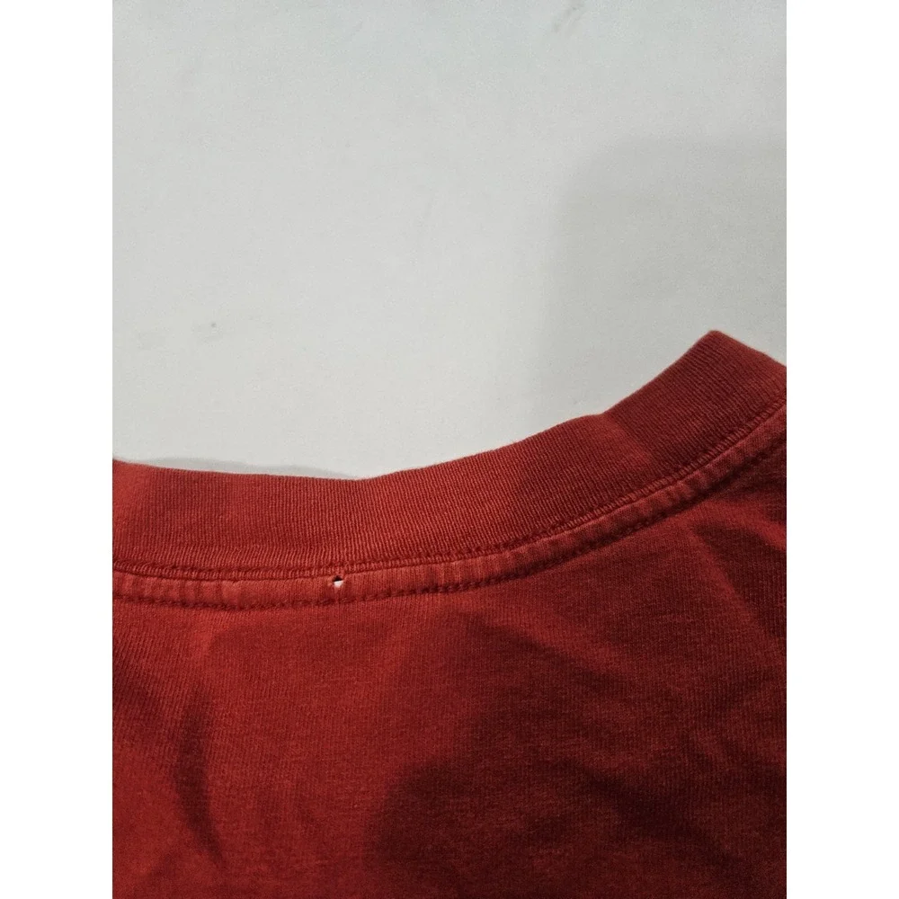 Nike Essentials Y2K Vintage Big‎ Swoosh Logo Red T-Shirt Men's Size 2XL